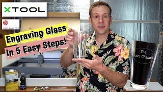 xTool D1- Best Engraving Glass Method