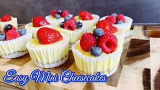 Easy Mini Cheesecakes Recipe & Творожные мини чизкейки