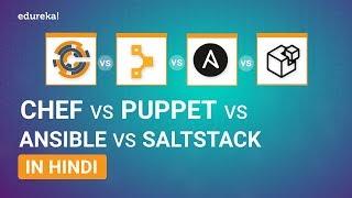 Chef vs Puppet vs Ansible vs SaltStack in Hindi | Configuration Management Tools | Edureka Hindi