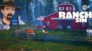 A Realistic Homesteading Game!-  Farm, Harvest, Hunt & Build in RANCH SIMULATOR- First Look