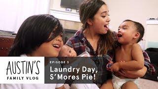 Folding Laundry & Making S'more Pie | Austin Vlog | HiHo Kids