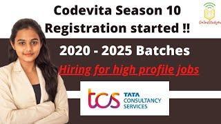 TCS Codevita Season 10 Registration Started|Batch 2020 to 2025| TCS Digital| TCS Ninja| Salary 8+LPA