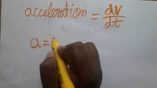 acceleration SI unit and dimensional formula