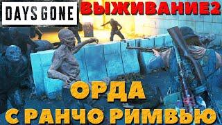 Days Gone(Жизнь После) - Орда с ранчо Римвью! Сложность Выживание 2!