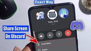 How To Share Screen On Discord Mobile 2024 [New Update]