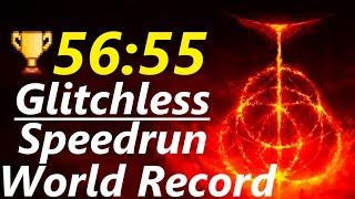 Elden Ring Any% Glitchless Speedrun in 56:55 (WORLDS FIRST SUB 57)