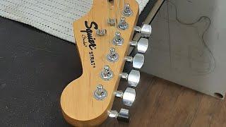 Squier by Fender Stratocaster 2007. Отстройка, мелкий ремонт, шлифовка ладов.