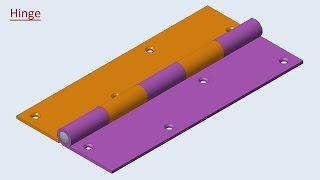  Hinge || Creo Parametric Tutorial