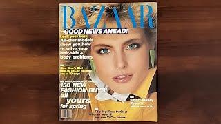 1984 January ASMR Magazine Flip Through: Harper's Bazaar Kim Alexis