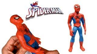 How to Make Spider-Man from Clay  Как слепить Человек Паук из пластилина