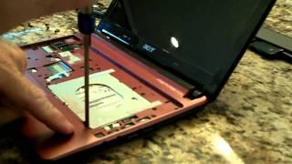 Acer Aspire One D257 memory upgrade in 8 minutes