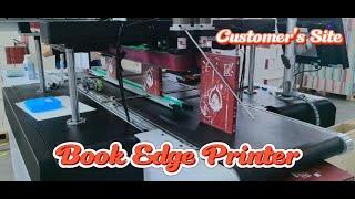 Book Edge Printer in Action ——Customer Site！ #books #printing #print