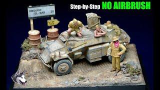 Custom 1/35 scale realistic WWII Diorama.