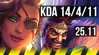 SAMIRA & Leona vs DRAVEN & Janna (ADC) | Quadra, 14/4/11 | EUNE Grandmaster | 25.11