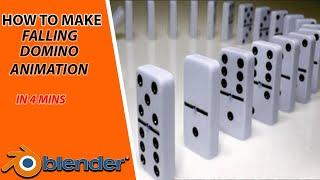 Blender Domino Animation    How to Tutorial