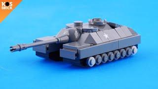 Lego Doom Turtle T28/T95 US Super Heavy WW2 Tank Mini Vehicles (Tutorial)