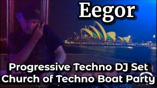 Eegor - Progressive Techno DJ Set @ Church of Techno Boat Party 2022