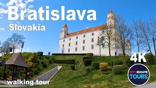 Bratislava, Slovakia  Walking Tour April 2022 City Centre (4k UHD 60fps) | Complete Tour
