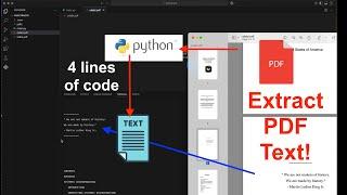 Extract Text from a PDF in Python with Just 4 Lines of Code! | Quick Tutorial