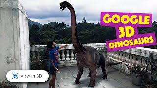 MEET the dinosaurs from the Google 3D animals (augmented reality)