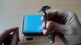 Бритье. Обзор на безопасную бритву Fatip Grand open comb chrome. Safety razor review.