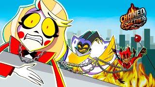 Hazbin Hotel Characters ESCAPE HELL in Chained Together