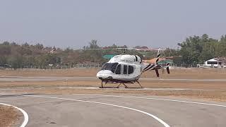 BELL429 GLOBALRANGER ROYAL THAI POLICE START UP AND TAKEOFF @MAEHONGSON