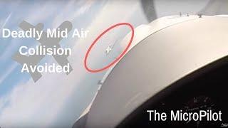 Near deadly mid-air collision with jet | Instructor saves lives! | c42 with ATC audio