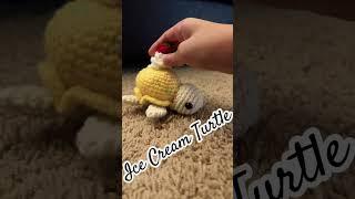 Ice Cream Turtle #crochet #diy #crochetyarn #shorts #turtle