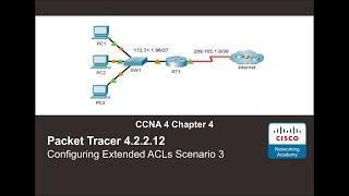 Packet Tracer 4.2.2.12 - Configuring Extended ACLs Scenario 3