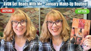 AVON Get Ready With Me - January Make-Up Routine! Before & After Over 50!