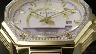 Bulova Diamond Watches for Men | Series X | White Dial Leather Strap