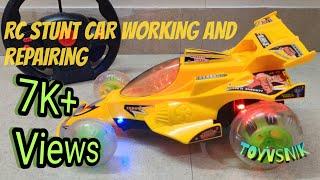 Chhota Bheem Stunt Car Working and Repairing||How to repair RC(Remote Control) CARS||HINDI #TOYVSNIK