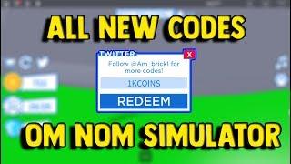 OM NOM SIMULATOR ALL NEW CODES | ROBLOX