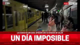 MEGA APAGÓN en CABA: LOS CORTES de LUZ llegaron al SUBTE