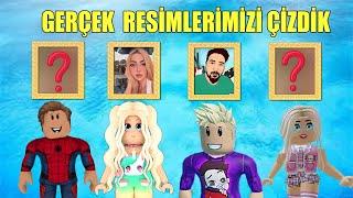 GERÇEK RESİMLERİMİZİ ÇİZDİK | ROBLOX SPEED DRAW #robloxkrali #buseduygu