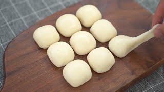 Chewy Milk Mochi in 5 minutes [Only 3 ingredients]