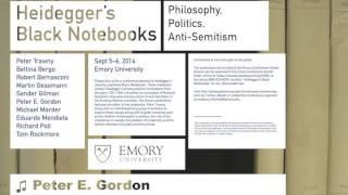 “Prolegomena to Any Future Destruction of Metaphysics” by Peter Gordon, Emory University, Sept. 2014