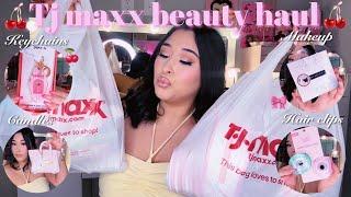 SHOP WITH ME AT TJ MAXX + HAUL  | store walkthrough, purses, beauty, keychains, & home decor