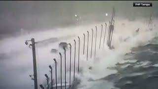 Hurricane Hunters show inside of Helene, storm surge climbs bridge in Tampa