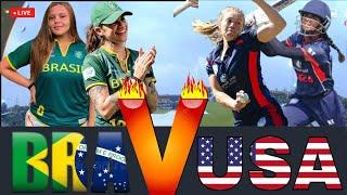 LIVE: Brazil vs USA Women's T20 World Cup Americas Qualifier – Thrilling Cricket Action!