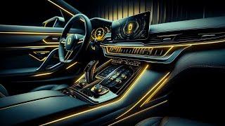 A Tour of Yellow Neon-Lit Black Car Interiors