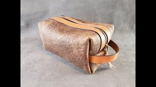 Making a Leather Dopp Kit (Shaving Kit)