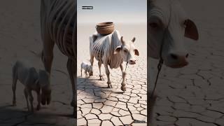 Story of Cow and Calf | Pond, Fish, and the Snake Attack! #ai #snake #cow