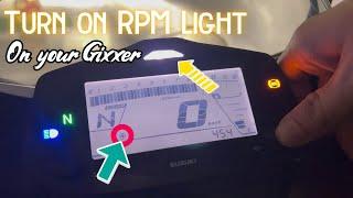 Turn on RPM LIGHT or INDICATOR on your Gixxer | Gixxer SF | All Gixxer Models | Tutorial | How To