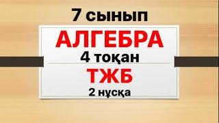 7 сынып алгебра 4 тоқсан ТЖБ 2 нұсқа жауаптары