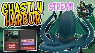 GHASTLY HARBOR NIGHTMARE CARRIES IN DUNGEON QUEST [LIVE] (Roblox)