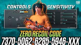 Pubg Mobile/BGMI 2024  New Best Sensitivity Code + Control settings in Update 3.3 Sensitivity 2024