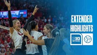 Nebraska at Wisconsin | Extended Highlights | Big Ten Volleyball | 11/01/2024