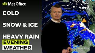 04/01/2025 - Heavy snowfall for northern England - Evening Weather Forecast UK – Met Office Weather